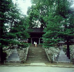 大乗寺の山門風景